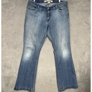 VTG GAP Jeans Women's 14R 36x31 Blue Light Wash Long & Lean Stretch Bootcut Y2K